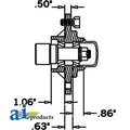 A & I Products Hub & Spindle Assy. (4 Bolt) 6.9" x7" x2.5" A-HS130045